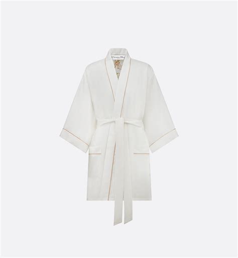 Robe de chambre Dior Chez Moi Twill de soie à motif Dior Jardin 